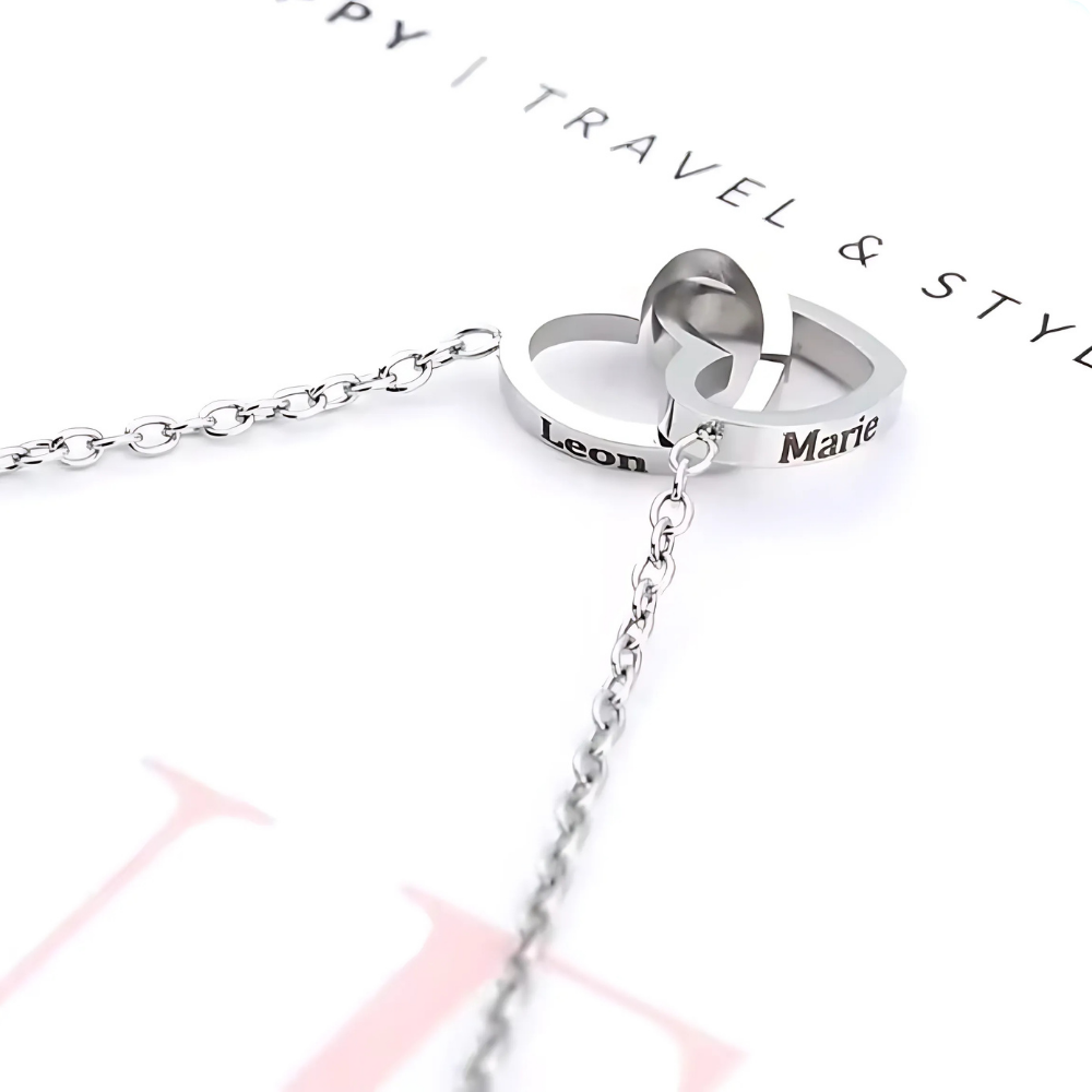 Love Rose com Colar Personalizado