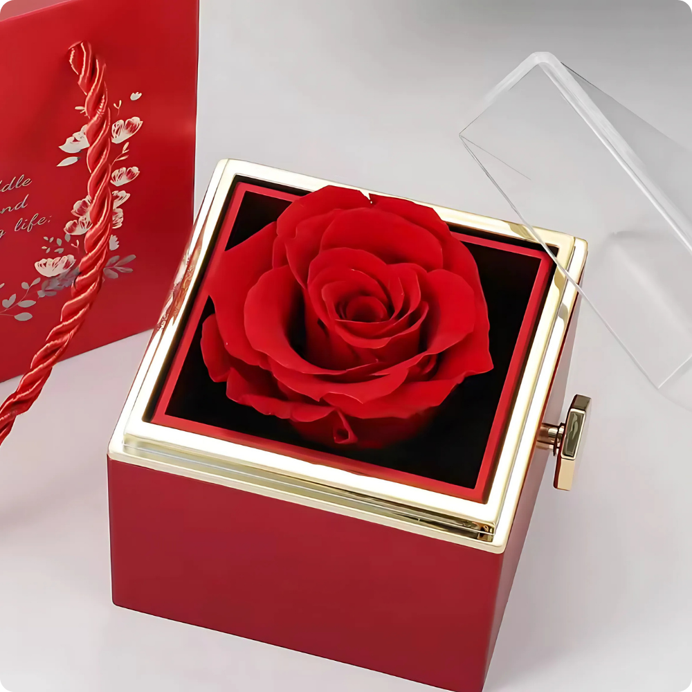 Love Rose com Colar Personalizado